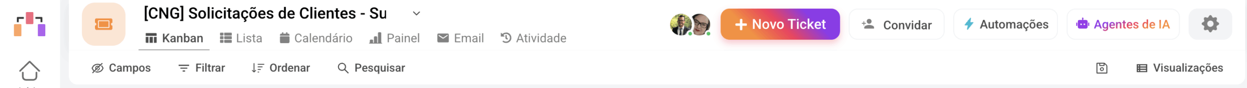 Atualização automática de informações no Cange